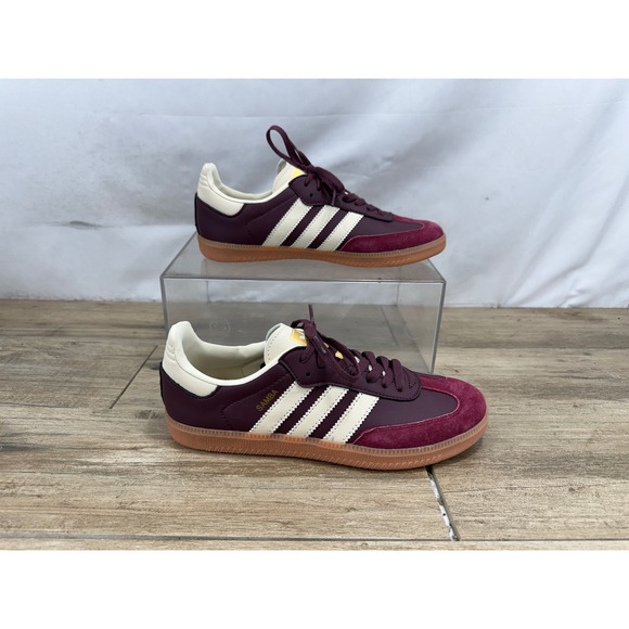adidas Other - Adidas Samba OG Maroon Wonder White Gum ID0477 Mens Sneakers Size 7.5